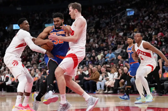 唐斯24+15+6 巴雷特30+8 巴恩斯伤退 尼克斯送猛龙3连败 唐斯24+15+6 巴雷特30+8 巴恩斯伤退 尼克斯送猛龙3连败