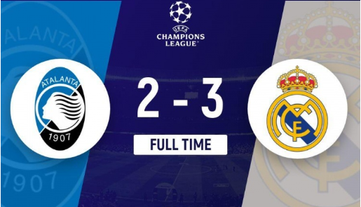 欧冠-皇马3-2亚特兰大止欧冠2连败 姆总欧冠50球+伤退 维尼修斯&贝林破门