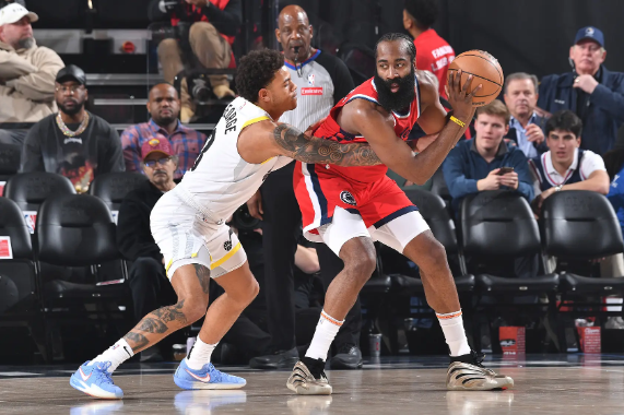 哈登首节24分三节砍41+6 鲍威尔29分 快船大胜爵士止3连败