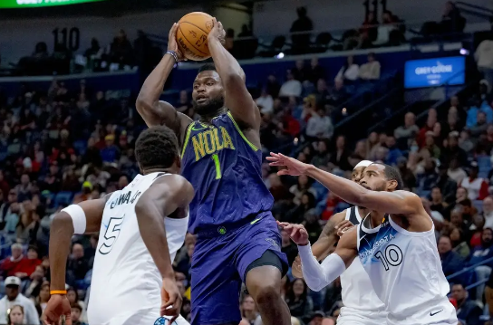 爱德华兹30+9 CJ14中1 锡安复出22+6+4+3 森林狼力擒鹈鹕