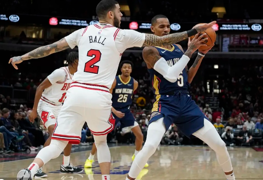 墨菲32+6 锡安21+7+9 武切维奇22+15 鹈鹕击败公牛